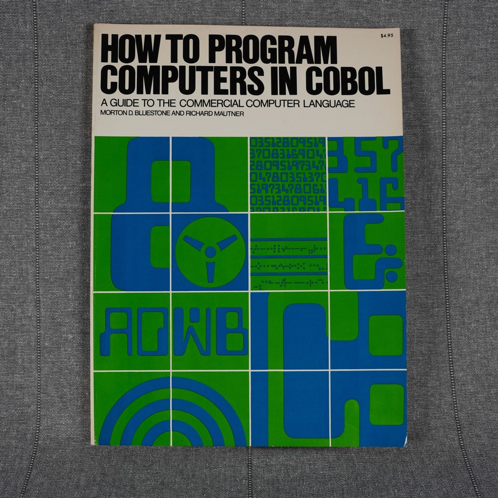 Vintage How to Program Computers in COBOL 1974 Tech Programming‎ Book